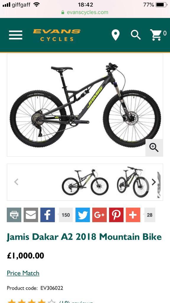 jamis dakar a2 2018 mountain bike